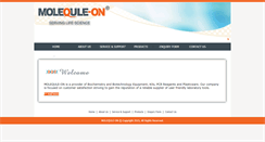 Desktop Screenshot of molequle-on.com